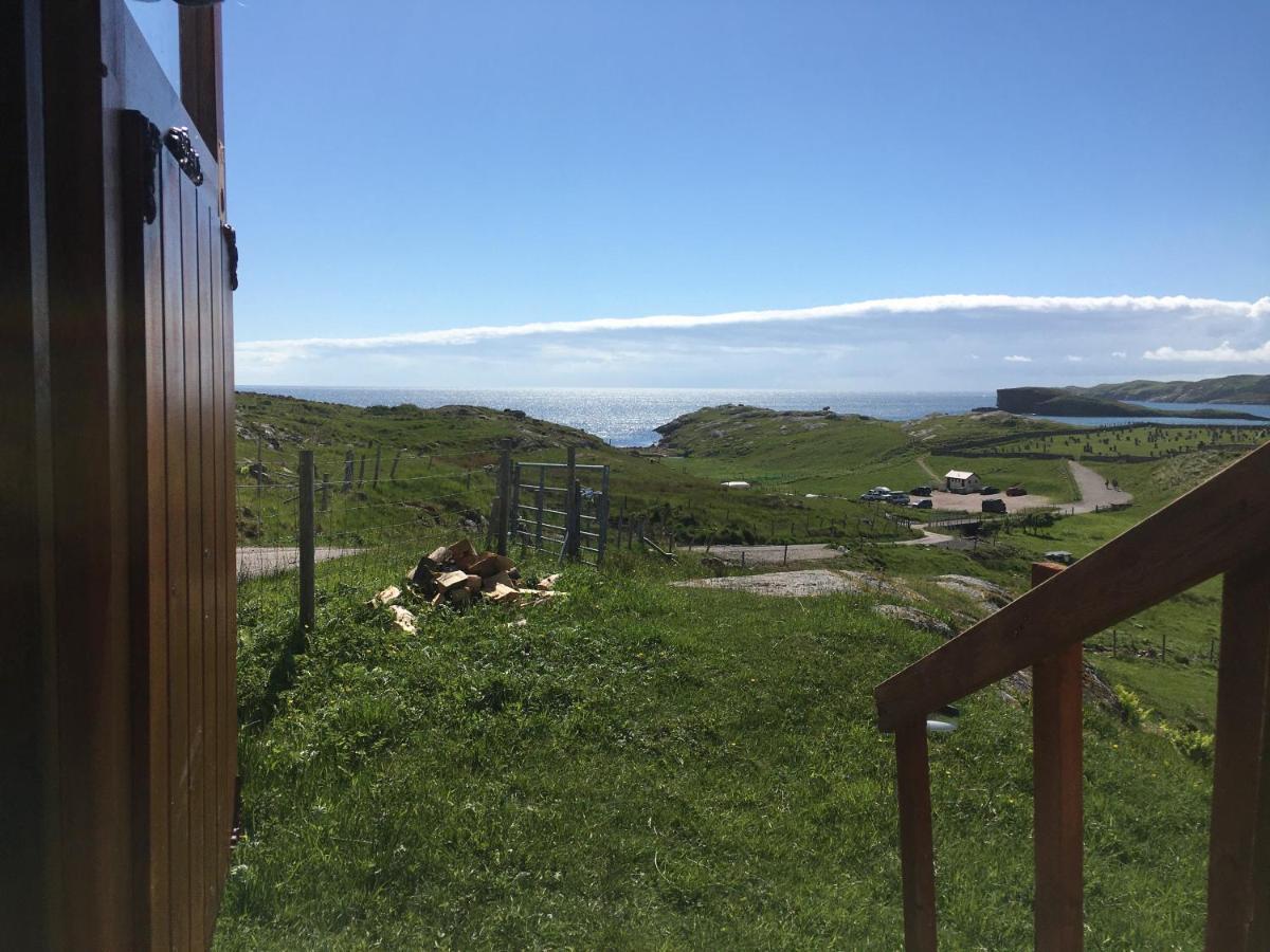 Eco Crofters Wagon By The Beach Oldshoremore 외부 사진